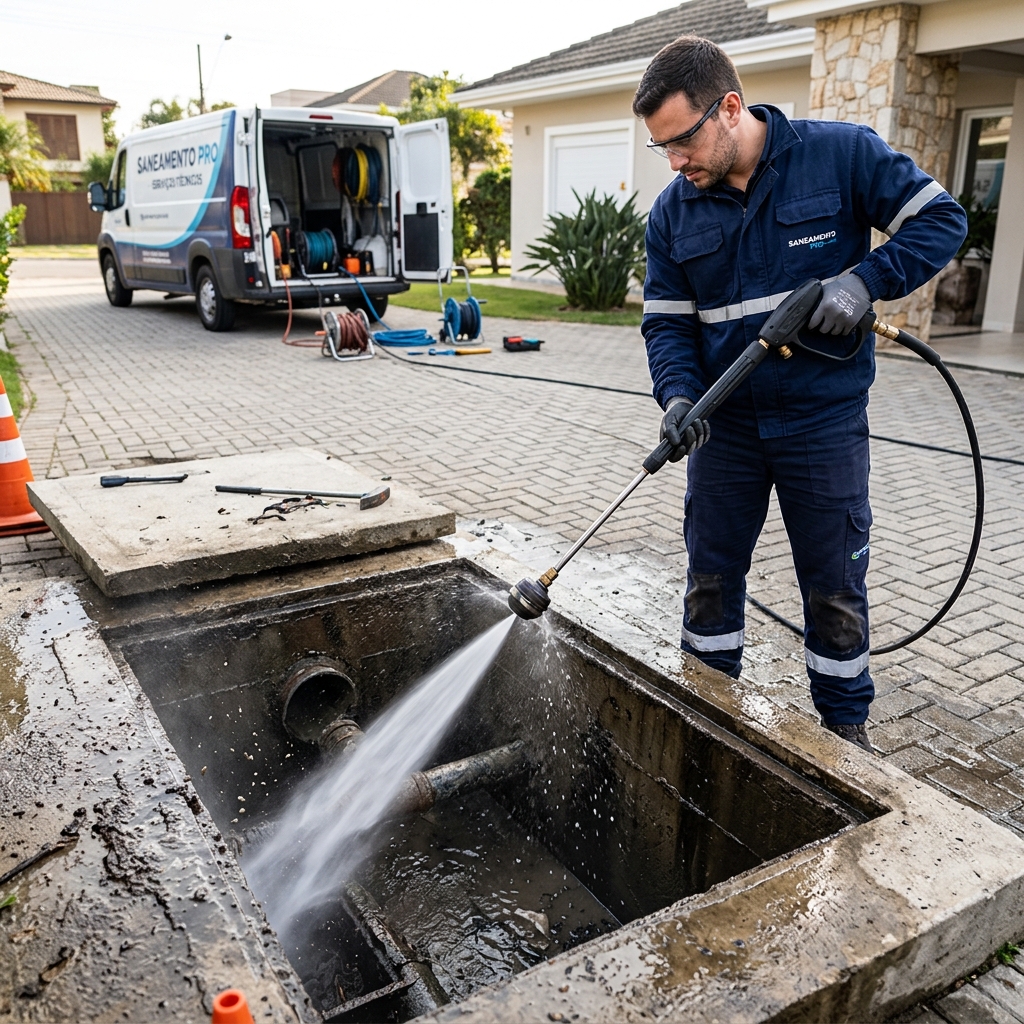 Desentupir Caixa de Esgoto - Comercial Desentupidora