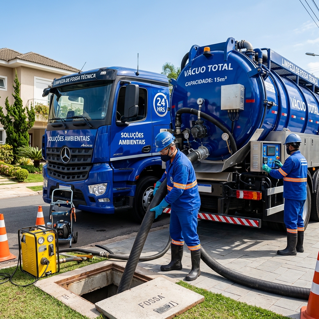 Limpeza De Fossa - Comercial Desentupidora