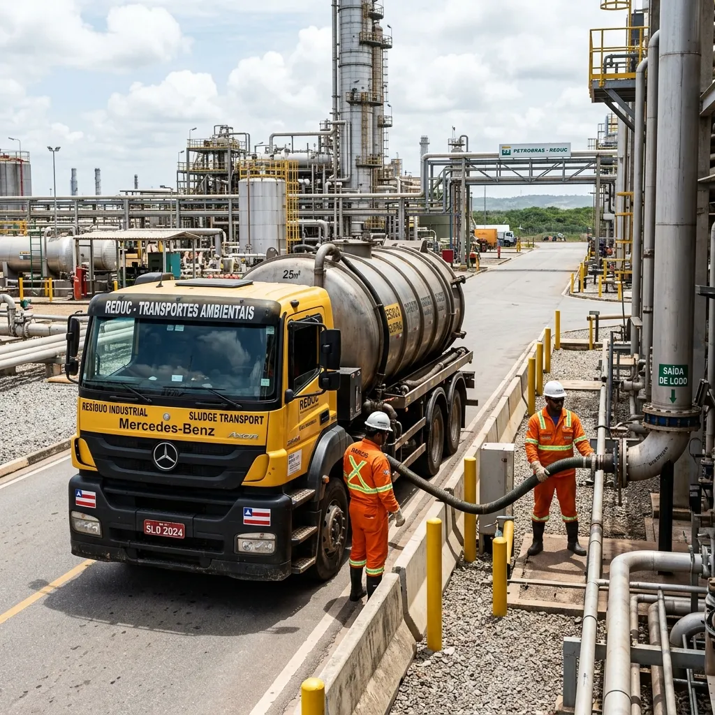Transporte De Lodo De Indústria - Comercial Desentupidora